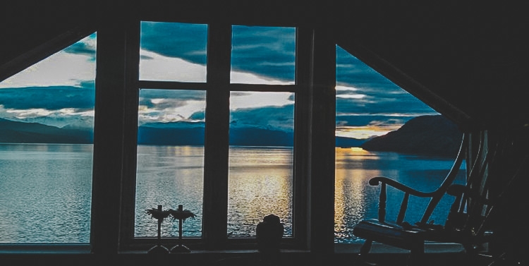 Vy från ett av fönstren på Trollviken. Foto:Magnus Strand